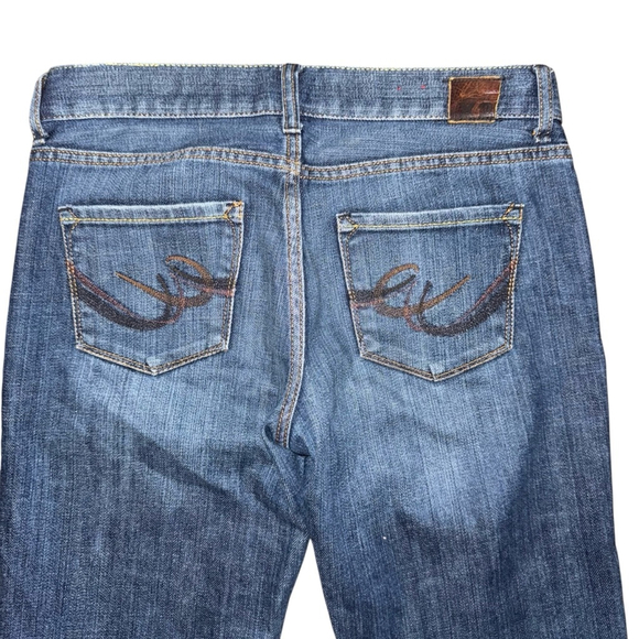 Express X2 Denim Flare Jeans Blue Size 26 - Picture 9 of 9